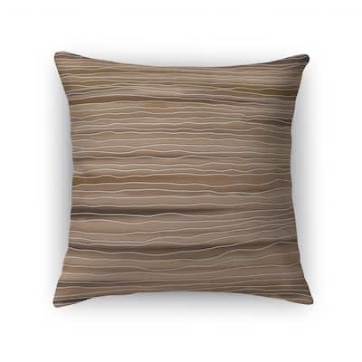 SEDIMENT BROWN Accent Pillow By Kavka Designs