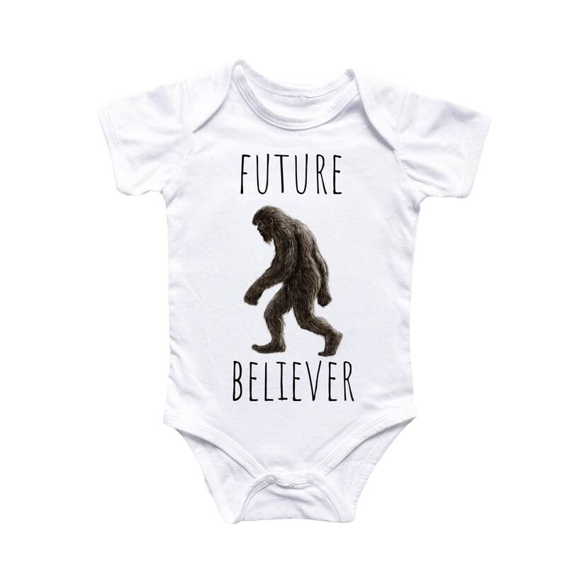 Big Foot Sasquatch - Baby Boy Girl Clothes Infant Bodysuit Funny Cute Newborn 2 - White - 6-9M