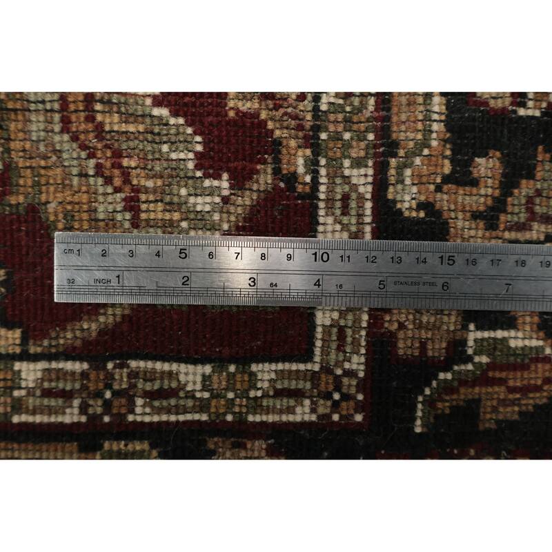 Hand Knotted Oriental 100% Wool Carpet Traditional Floral Red Agra Area Rug - 6' 1'' X 4' 0''