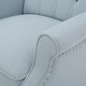 preview thumbnail 7 of 42, Walter Tufted Fabric Wingback Recliner Club Chair by Christopher Knight Home