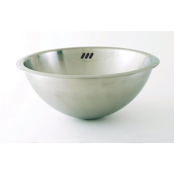 DecoLav 1220 Hayley 16-1/4" Undermount Stainless Steel Bathroom Sink