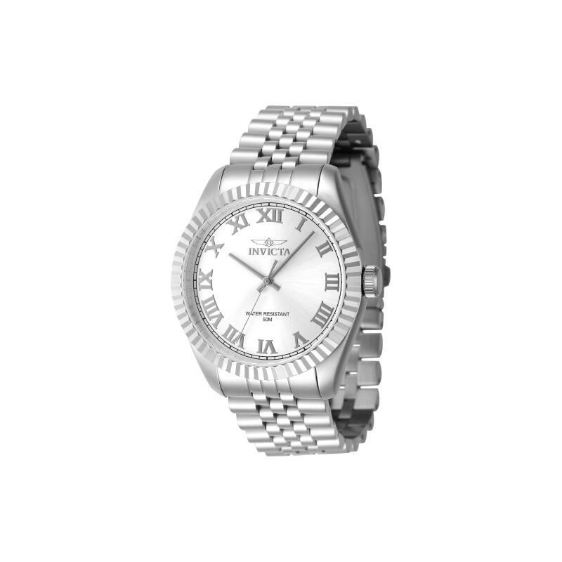 Invicta Men's 47397 Specialty Quartz 3 Hand Silver Dial Watch