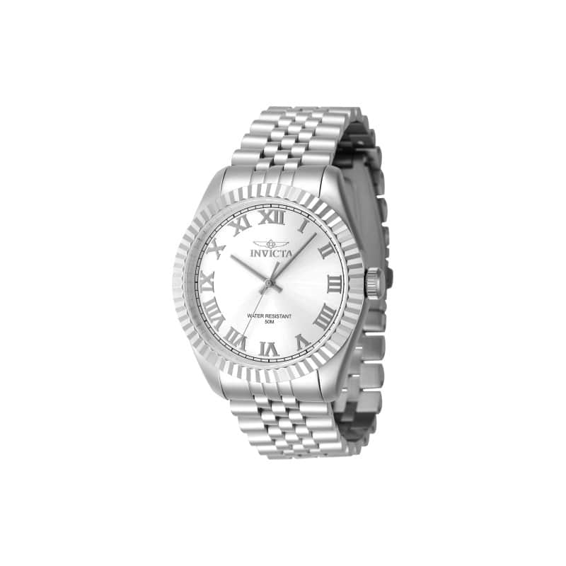 Invicta Men's 47397 Specialty Quartz 3 Hand Silver Dial Watch