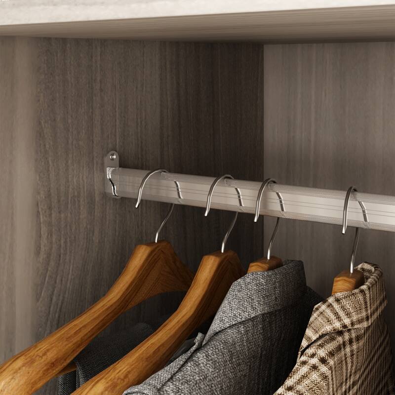 Timechee Large Armoire Wardrobe Closet Cabinet 4 Doors