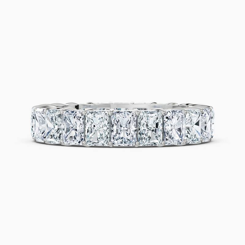 Auriya 14k Gold Radiant North-South Lab Grown Diamond Eternity Band 3.00 - 11.25 ct. tw. (F-G, VS) - 4.40 ct. wt. - 9 - White