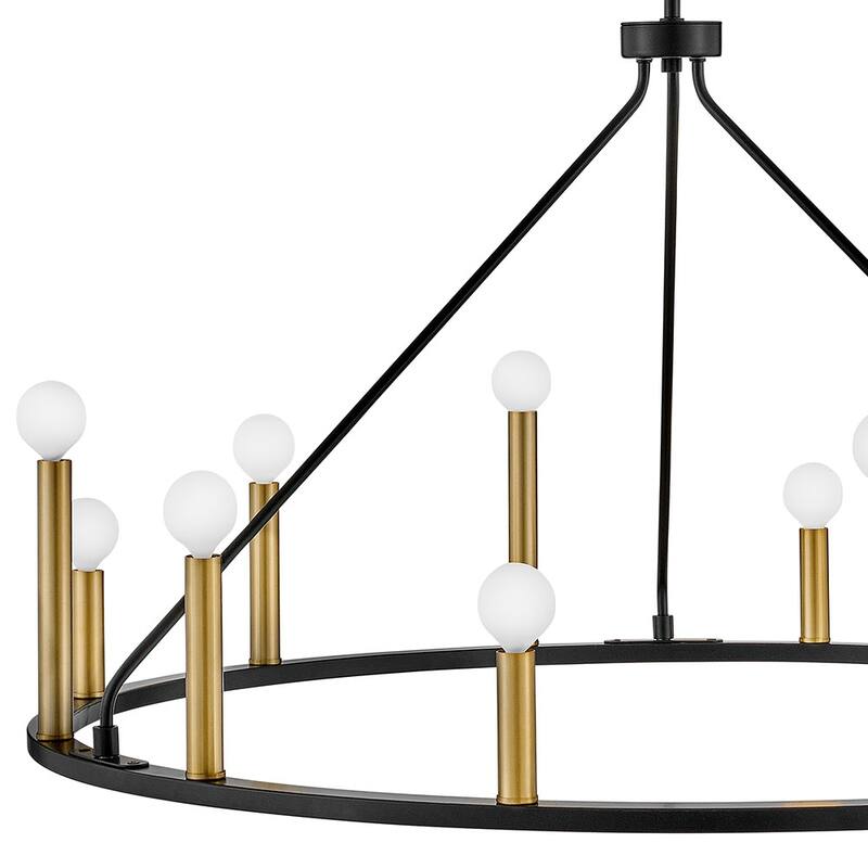 Lark 83159 Lazlo 12 Light 38" Wide Ring Chandelier