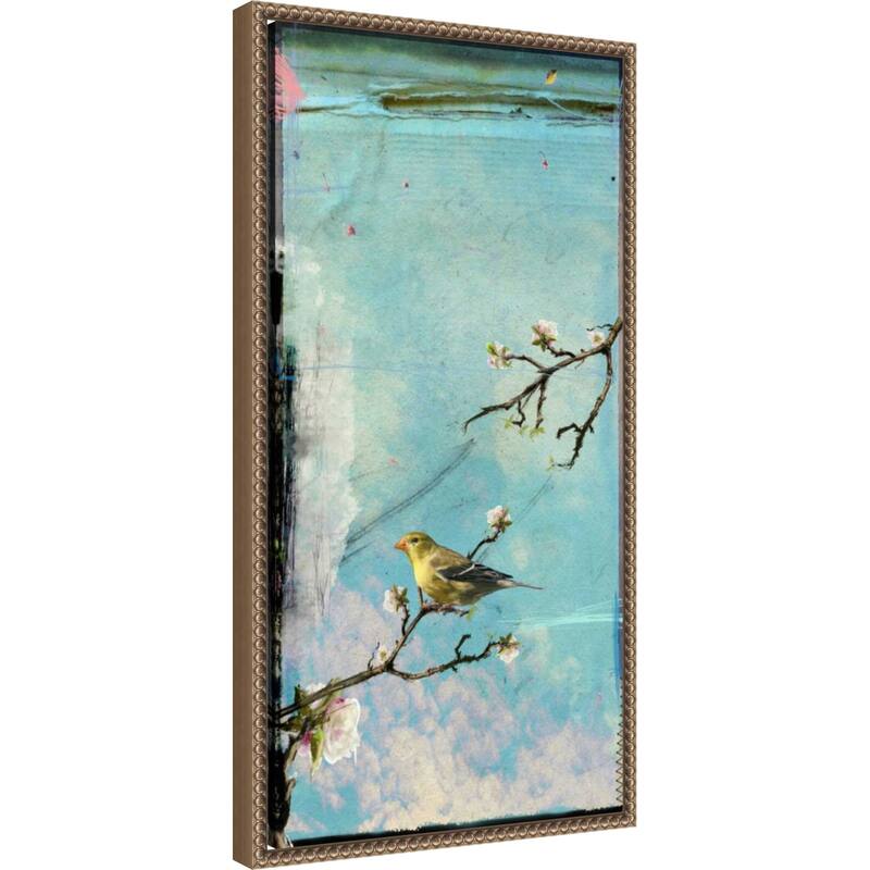 Bird Window No. 2 by Ingrid Blixt Framed Canvas Wall Art Print