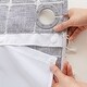 preview thumbnail 10 of 39, No Hooks Linen Textured Geometric Tassels Shower Curtain with Snap-in Liner