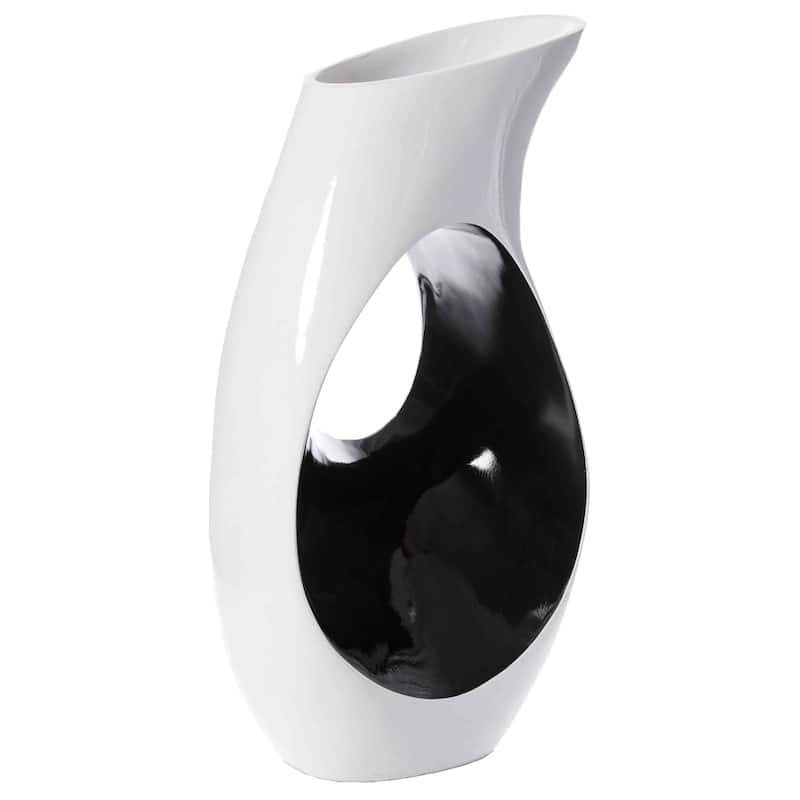 Modern floor vase, White Unique Trumpet Floor Vase, Home Interior Decoration, Modern Floor Vase, Tall Floor Vases