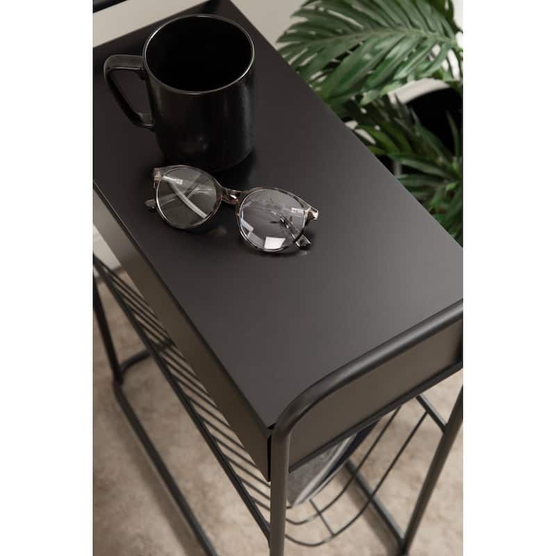 Kate and Laurel Kura Narrow Side Table - 19x9x26