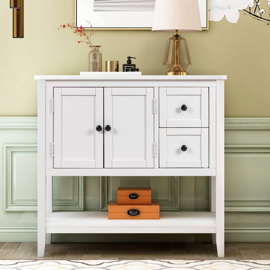 Moda Modern Console Table Sofa Table with Drawers Cabinet Shelf