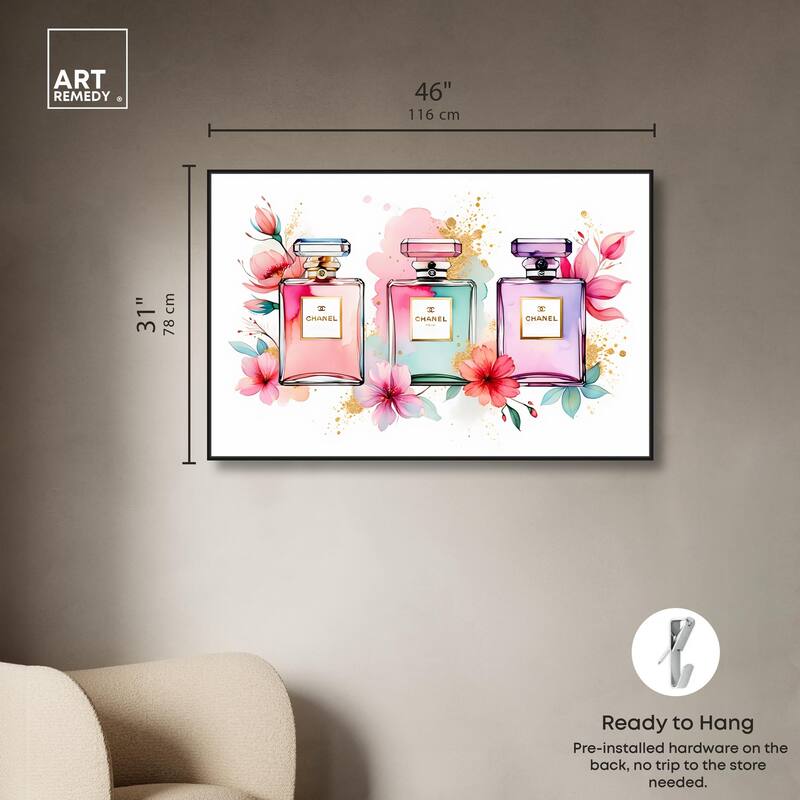 Trio of Fragrance Canvas by Art Remedy