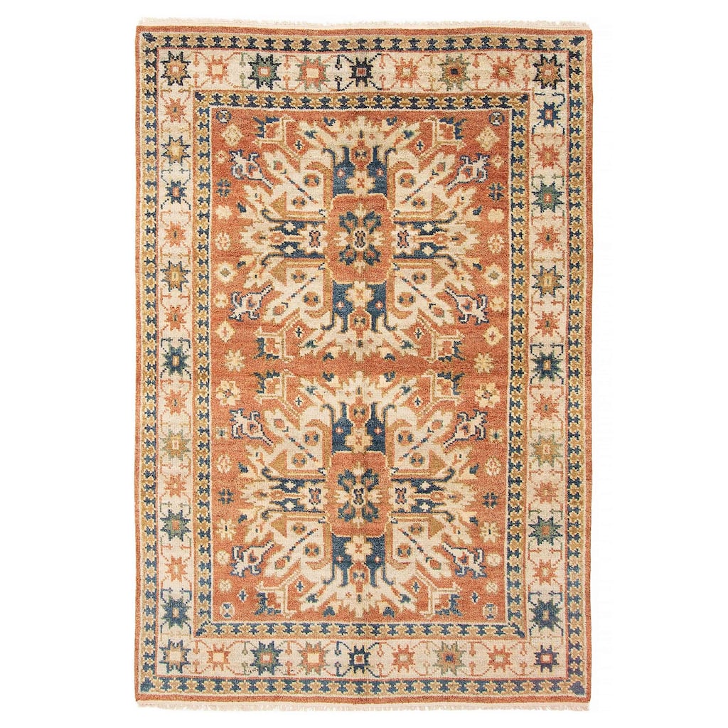 ECARPETGALLERY Hand-knotted Jules Serapi Copper Wool Rug - 5'4 x 8'0