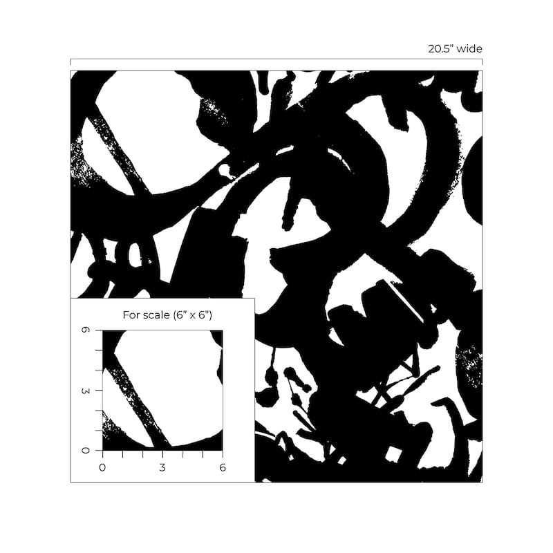 NextWall Inkblot Peel and Stick Wallpaper - 20.5 in. W x 18 ft. L