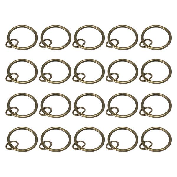 Shop 20 Pack Metal Curtain 1 3 Inch W Eyelet Drape Ring Loops For