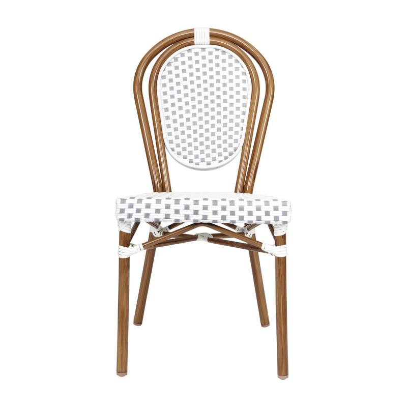 4 Pack All-Weather Commercial Paris Chair with Metal Frames