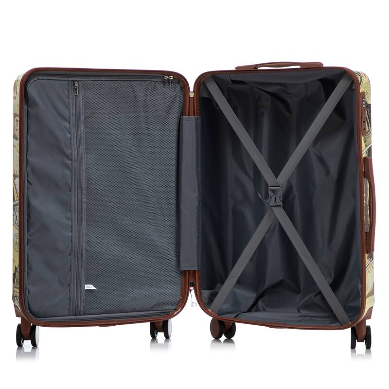 Luggage Sets 3 Pcs Suit case, ABS Hardside Suitcases w/Spinner Wheels