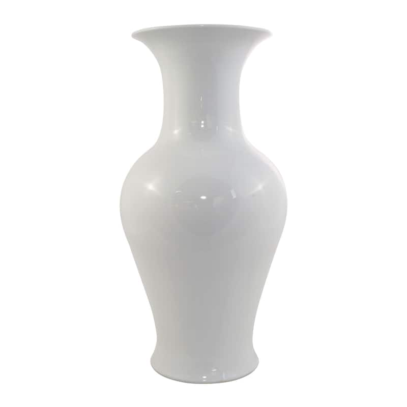 White Fishtail Vase - 10x10x19