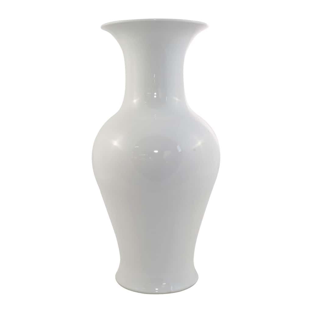 White Fishtail Vase - 10x10x19