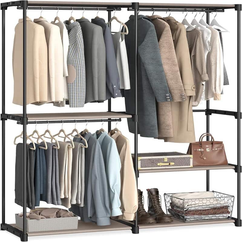 Freestanding Closet Organizer - 54.3 x 16.9 x 71.7  - Brown