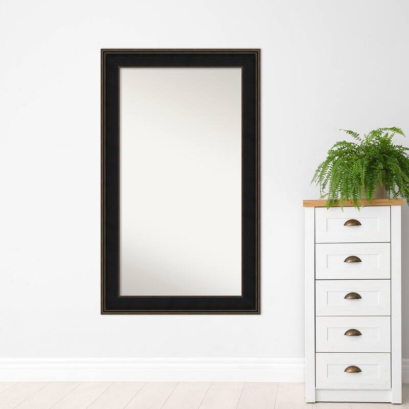 Wall Mirror Choose Your Custom Size-Oversized, Mezzanine Espresso Wood