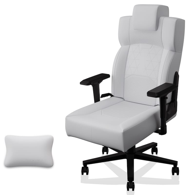 PU Leather Ergonomic Gaming Chair with Lumbar Support and Flip-Up Arms