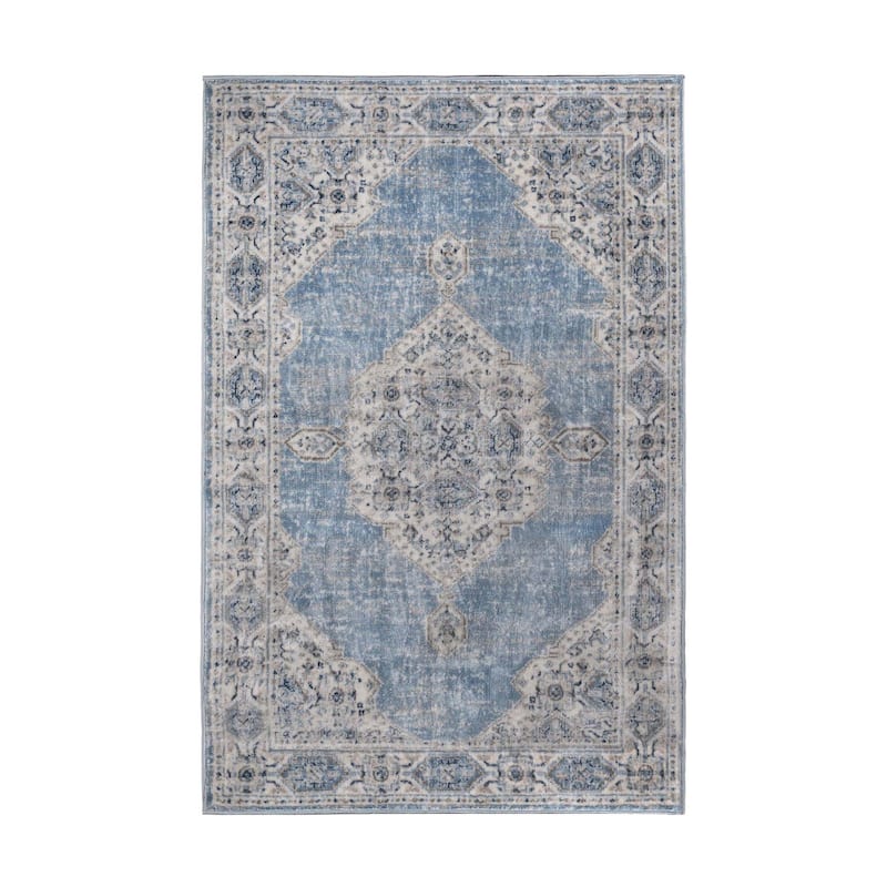 Superior Kailani Modern Farmhouse Medallion Indoor Runner or Area Rug