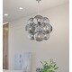 preview thumbnail 1 of 9, 9 - Light Sputnik Sphere Chandelier Modern Smoked Glass Globe Lamp Smoked Glass