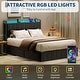 preview thumbnail 41 of 58, Bed Frame with Lift Up Storage, Upholstered Velvet Platform Bed with Storage Headboard