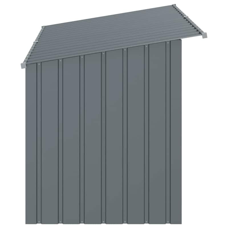 vidaXL Dog House Anthracite Galvanized Steel