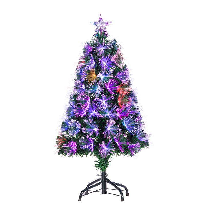 3 Foot Fiber Optic Color Changing Tree - N/A
