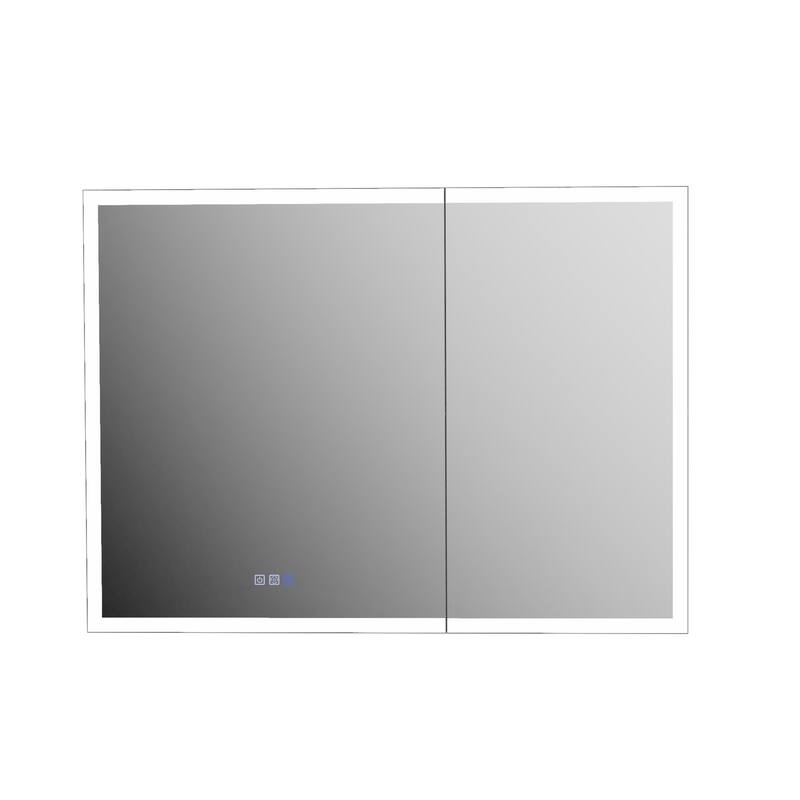 Modland 36"-48"W x 30"H LED Bathroom Medicine Cabinet Dimmable Anti-Fog,Recessed or Surface Mount