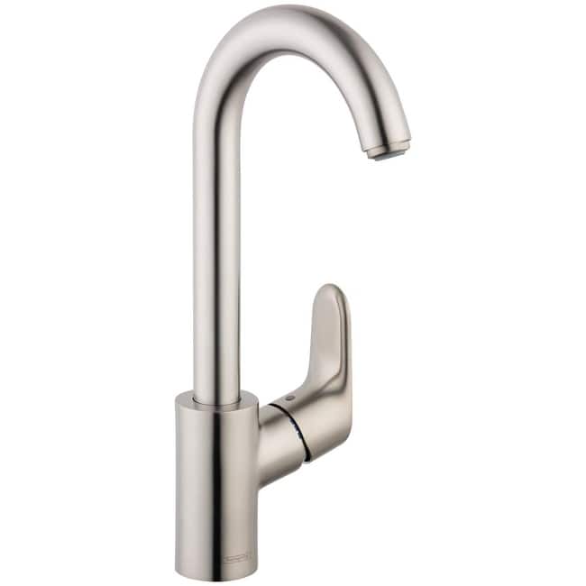 Hansgrohe Focus High-Arc Bar Faucet with Quick Clean Aerator -