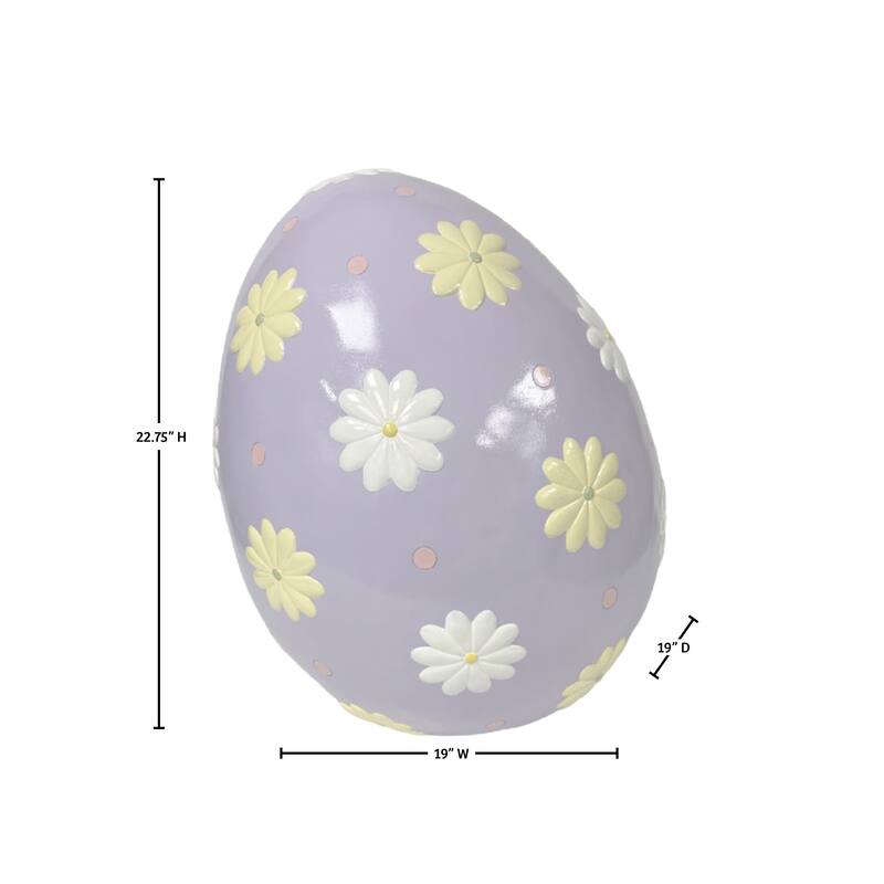 22.75" Resin Outdoor Easter Egg