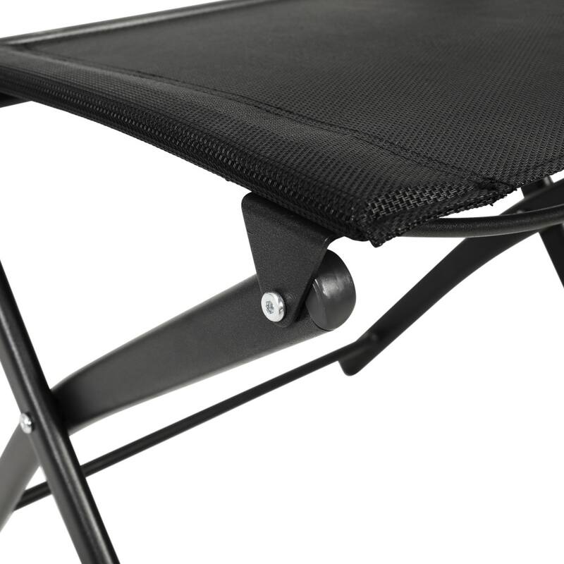 2 Pack Commercial Outdoor Flex Comfort Folding Chair with Metal Frame