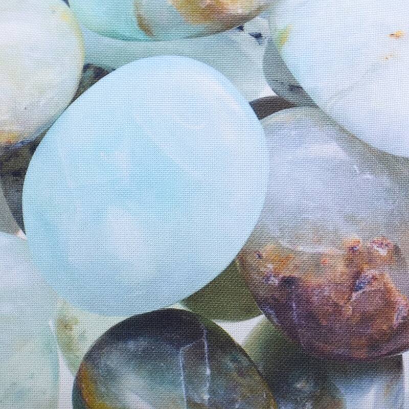 StyleCraft Norman Wyatt Home - Pebble Stone Print Pillow - White