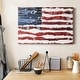 preview thumbnail 5 of 5, Patriotic Collage Flag I Premium Gallery Wrapped Canvas - Ready to Hang