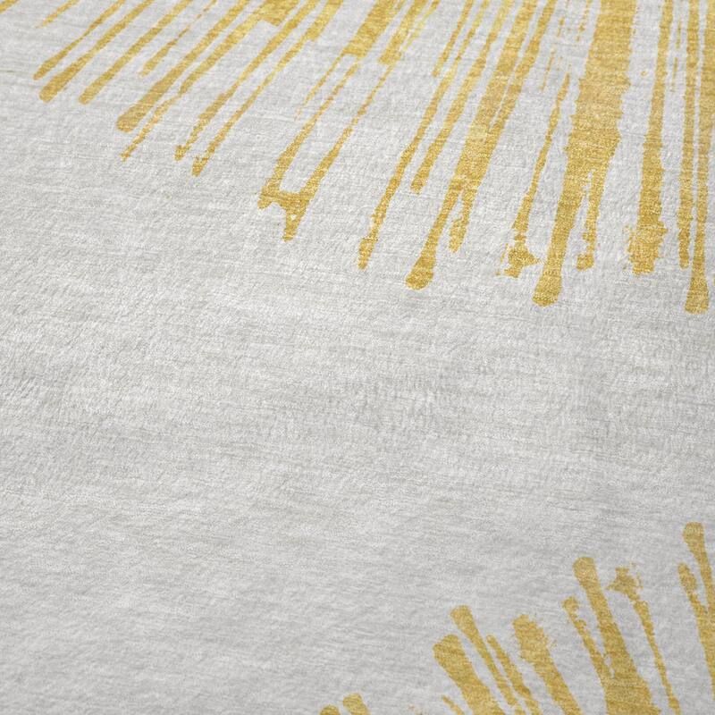 Premium Machine Washable Contemporary Burst Sherpa Throw Blanket