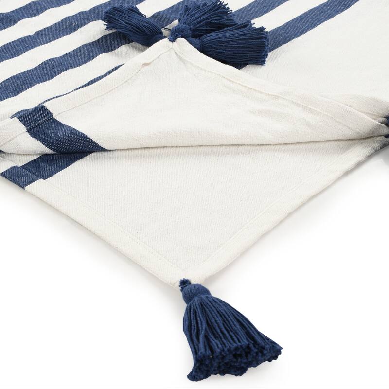Sevita Hand-Woven Cotton Standard Size Throw Blanket