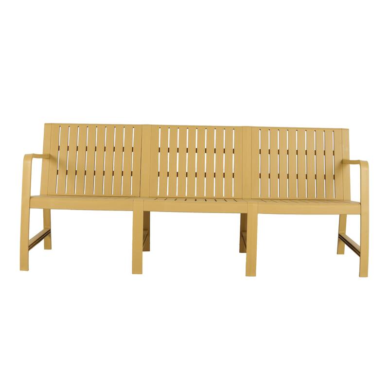 All-Weather 3-Piece Outdoor Sofa Set, Durable Modular Patio Sofa Set with Breathable Cushions for Patios