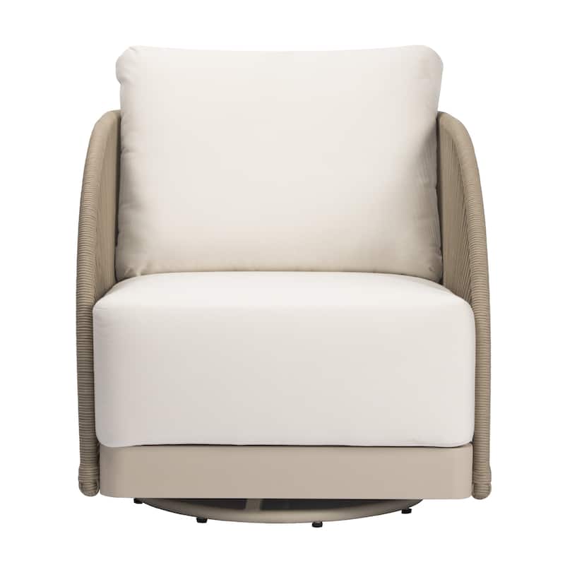 Malibu Outdoor Aluminum Swivel Chair with Sunbrella® Cushions