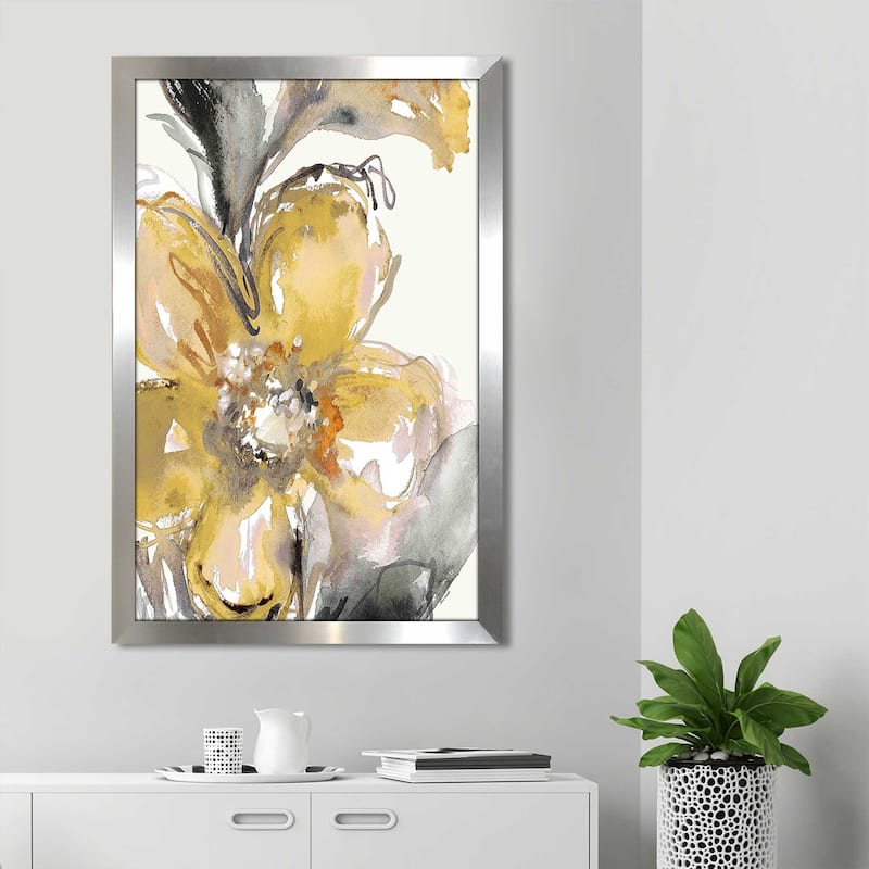 "Bright Blooms I (Vertical)" Print on Acrylic