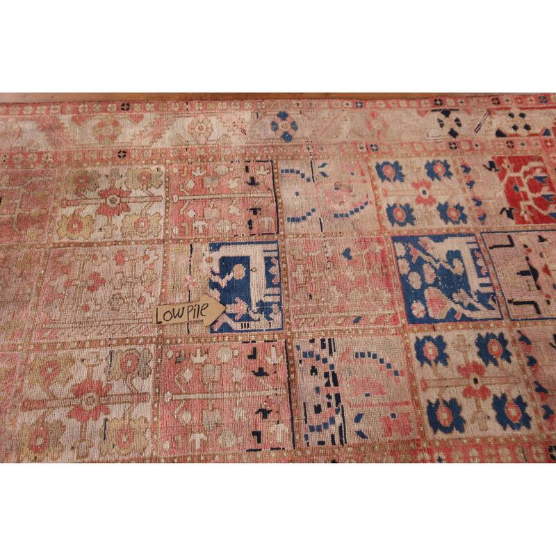 Hand Knotted Oriental 100% Wool Carpet Traditional Geometric Pink Bakhtiari Area Rug - 7' 5'' X 4' 7''