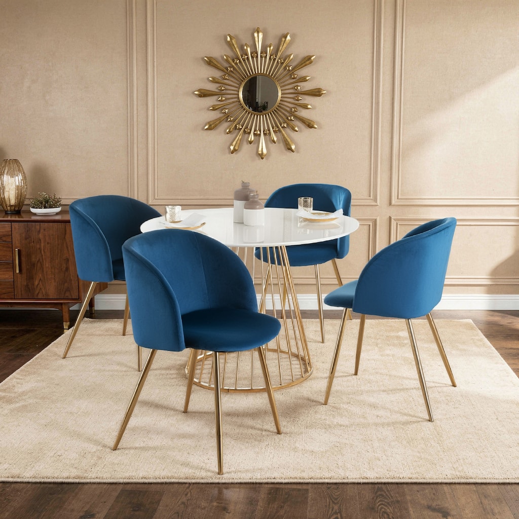 Silver Orchid Harding Upholstered Dining Chairs (Set of 2)