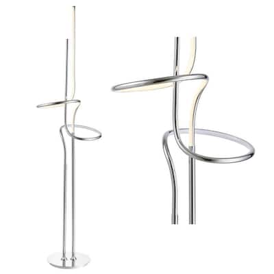 Ali Minimalist Dimmable Metal Integrated LED Floor Lamp, by JONATHAN Y