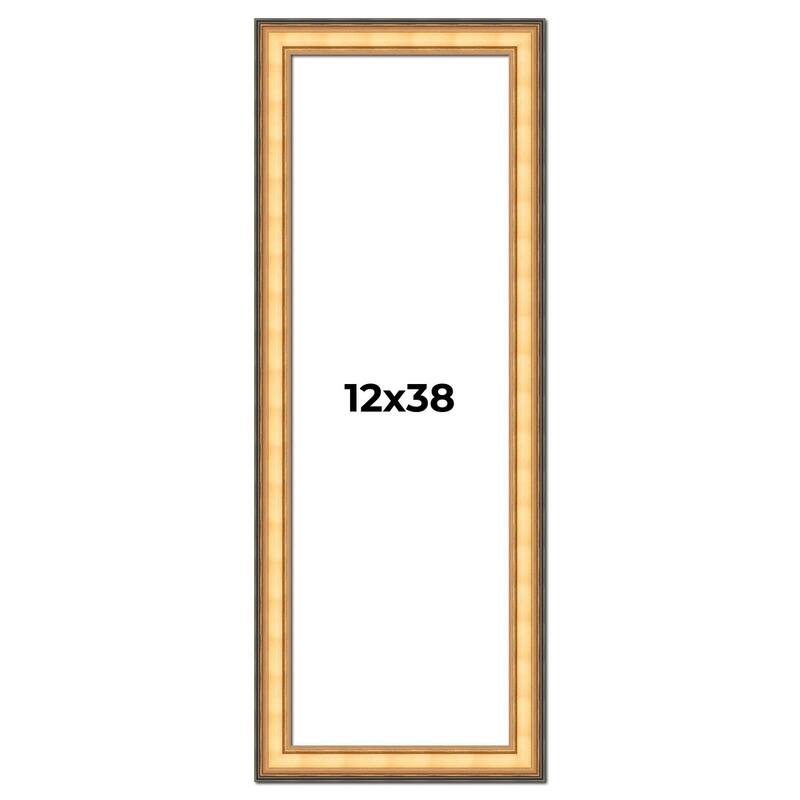 12x38 Frame Gold Plein Aire Solid Wood Picture Frame Width 2 Inches |