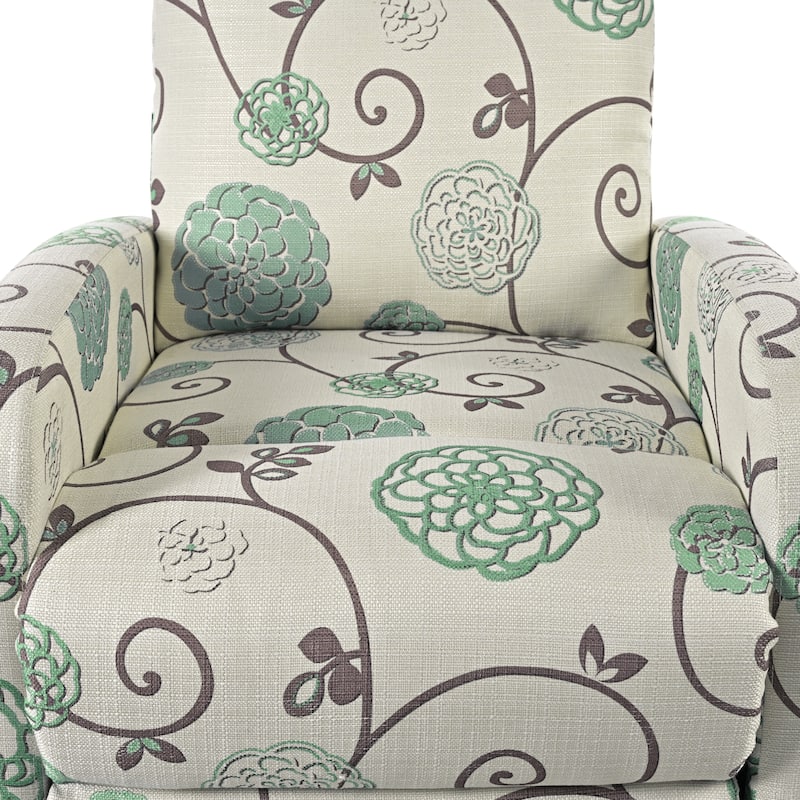 Modern Recliner Manual Recliner Home Theater Manual Recliner Chair with Adjustable Backrest for Living Room,Beige&Blue