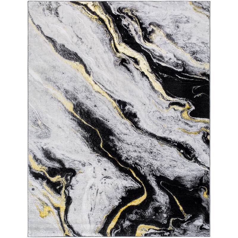Livabliss Sunrise Modern & Contemporary Abstract Area Rug