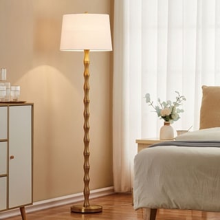 KAWOTI 61'' Floor Lamp with Fabric Shade