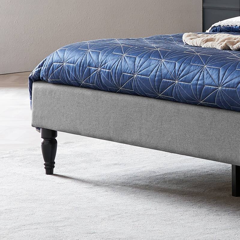 Atterbury Upholstered King Bed Platform by Christopher Knight Home